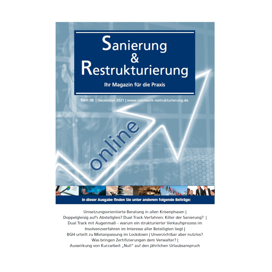 Sanierung & Restrukturierung – Heft 8 ist erschienen
