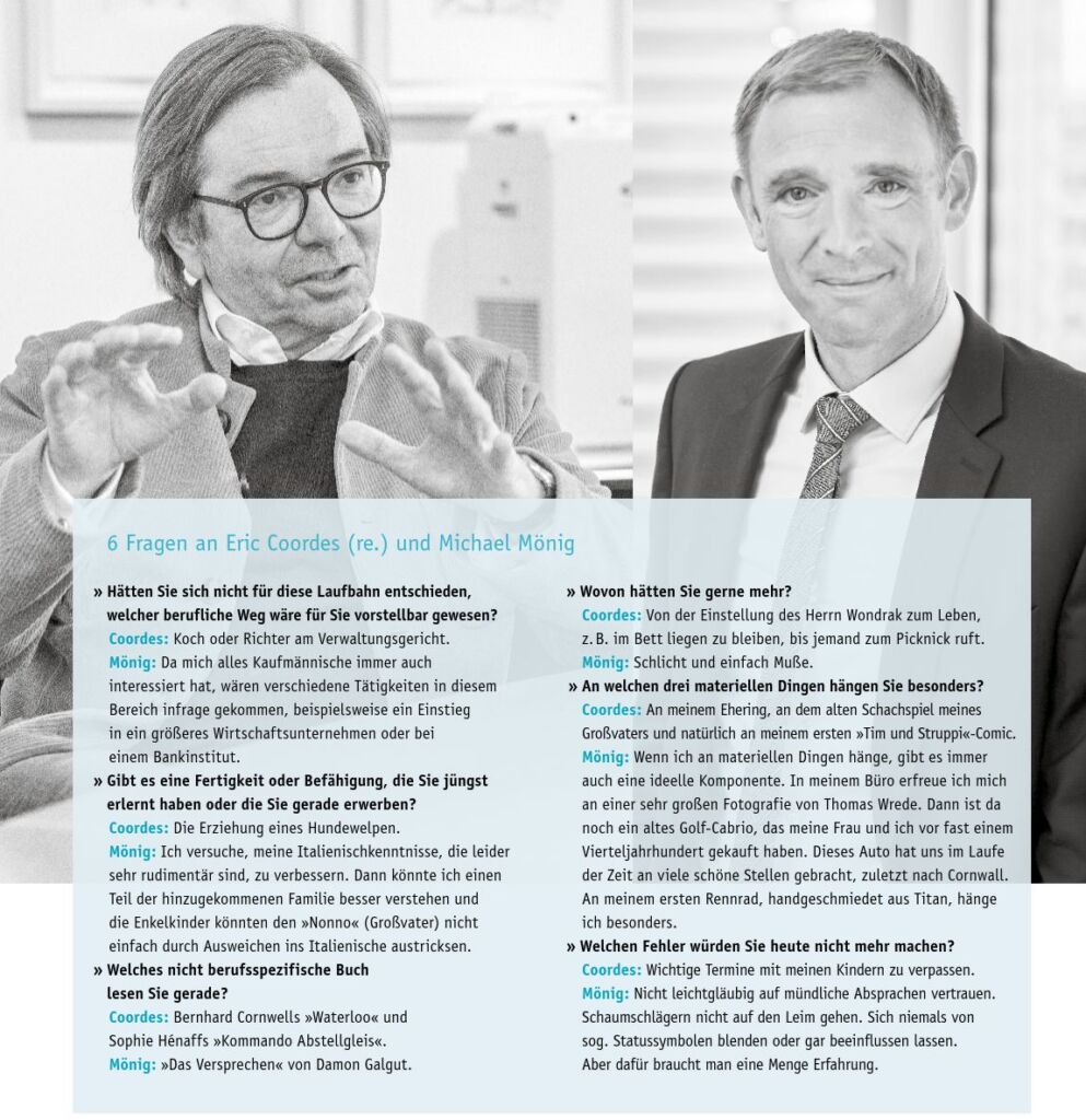 IN GUTEN WIE IN SCHLECHTEN ZEITEN – MÖNIG UND COORDES IM INDAT REPORT